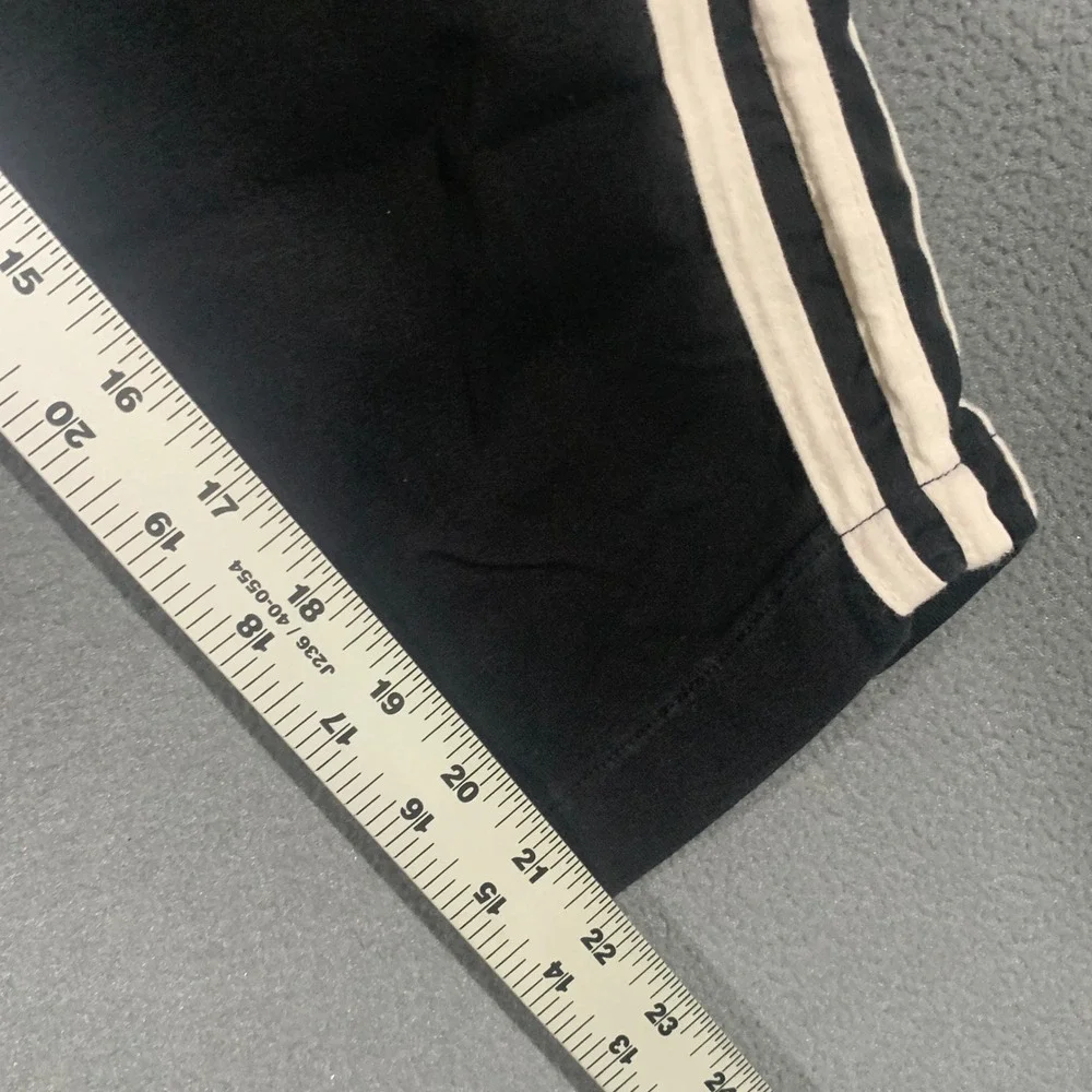 JK Sport Black‎ Track Pants White Side Stripes Made in USA Youth 18/20